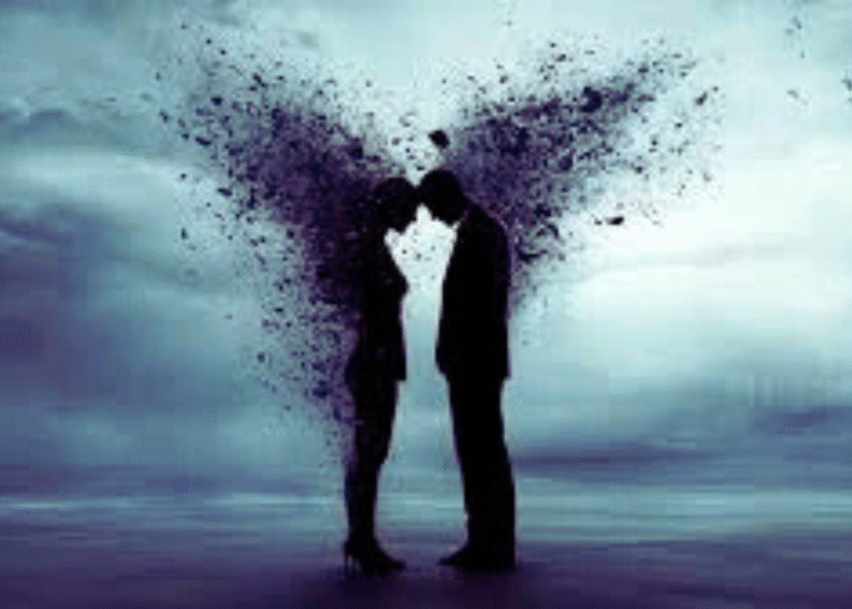 Broken heart symbolizing relationship breakup